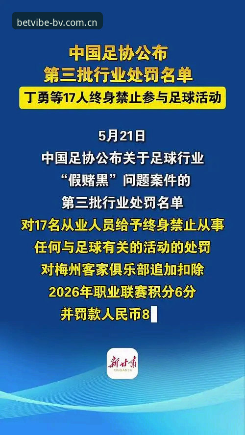 伟德官网app下载 足协第三批禁足令详解:17人终身禁赛的3个核心特征与行业警示